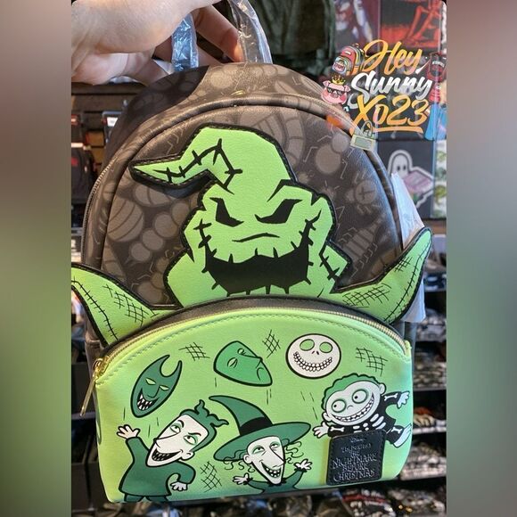 Loungefly The Nightmare Before Christmas Oogie Boogie GITD Mini Backpack - Picture 1 of 4